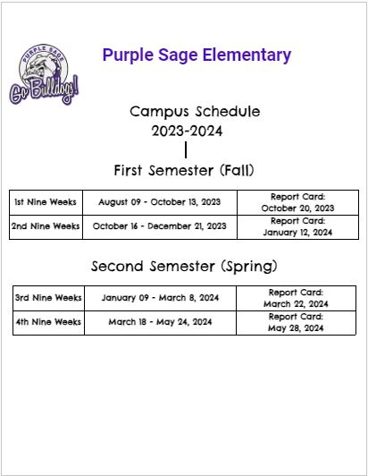 Campus Schedule 